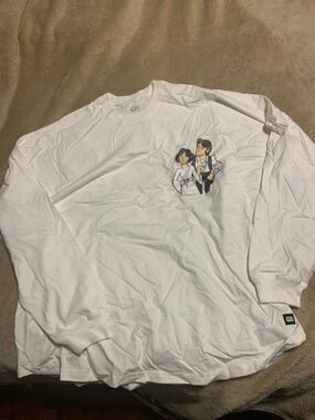 Star Wars Cream Long Sleeve Tee with Subtle Sparkle